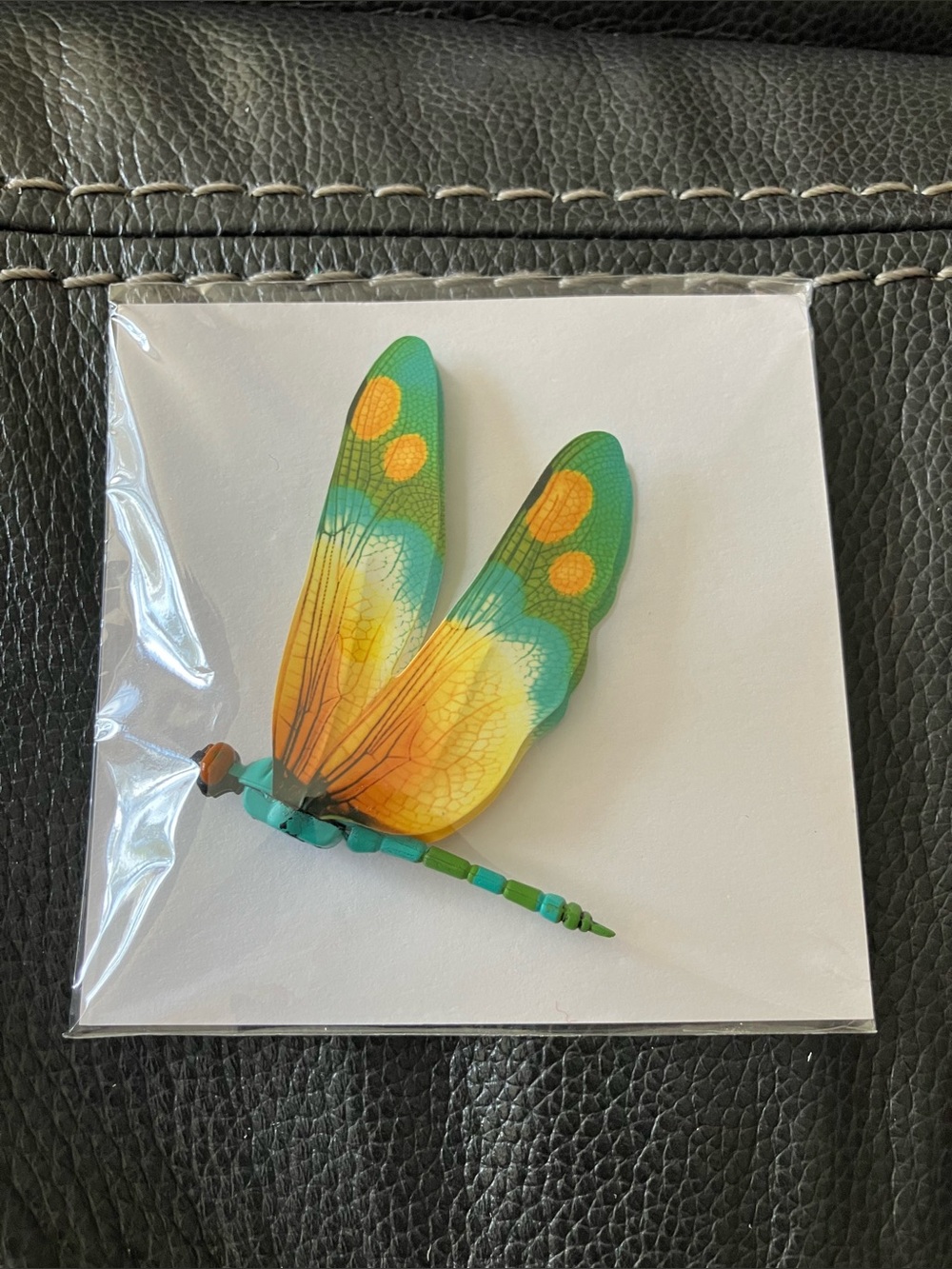 Colorful Dragonfly  - Green & Yellow - Picture 4 of 5